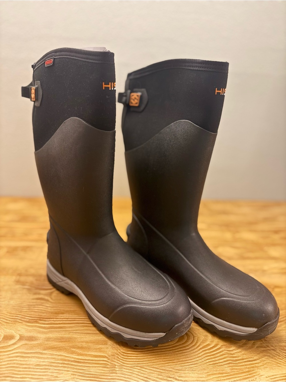 HISEA Men's Black Waterproof Insulated Boots